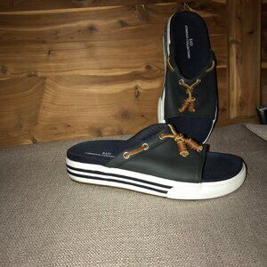 Blue Bass Compass Collection Roxanna Leather Sneaker Slide sz 6